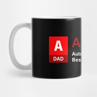 AutoDAD - AutoCAD Expert by Day Best FATHER by Night [White text version] Mug